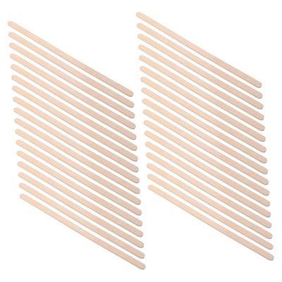 BIUDECO 100pcs Wooden Hair Removal Waxing Sticks Set for Wax Stick Safety Round Edge Design for Waxing and Shaving