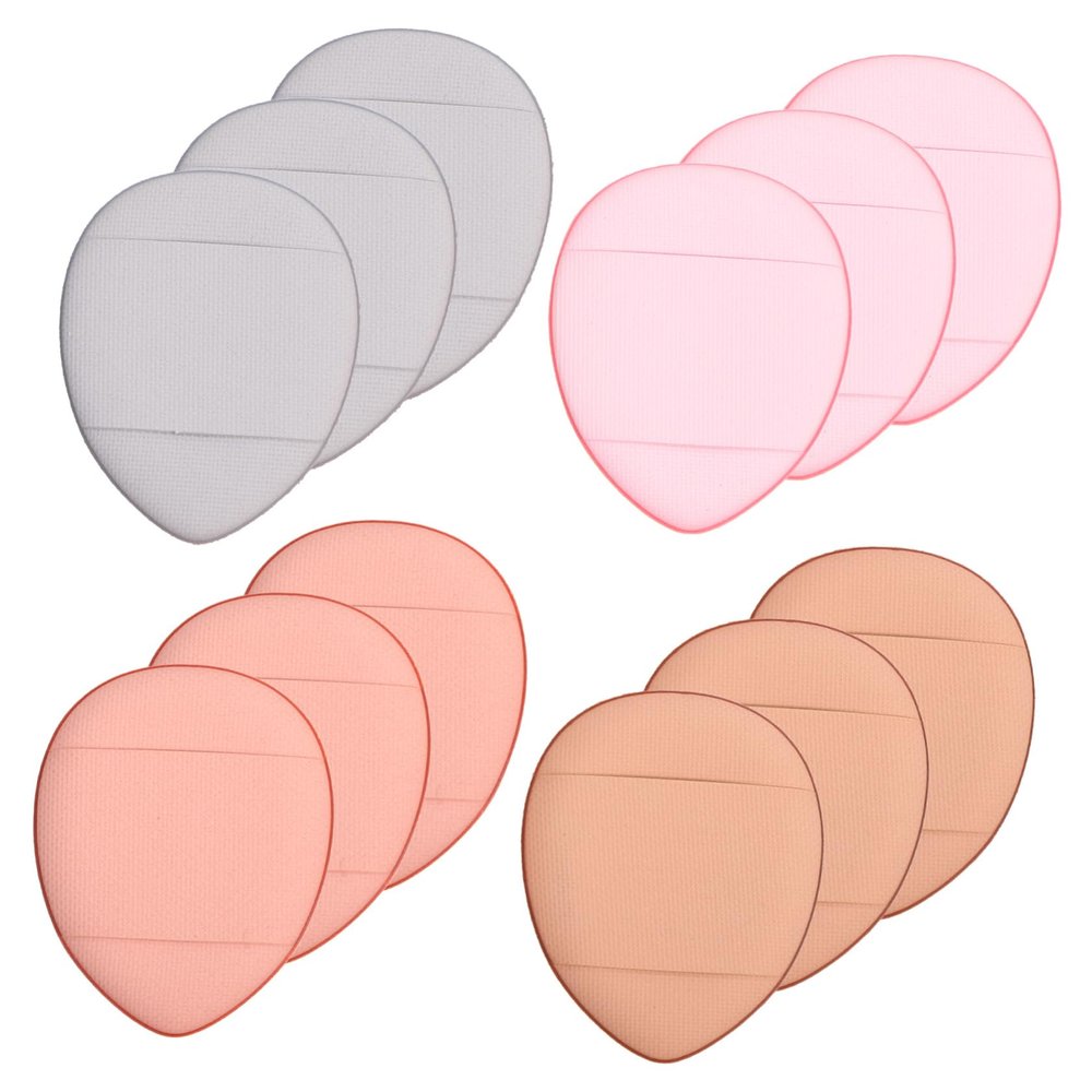 Baluue 12pcs Makeup Powder Puff for Comfortable Application Soft and Gentle Facial Beauty Tools for Women for Loose Powder and Concealer Use