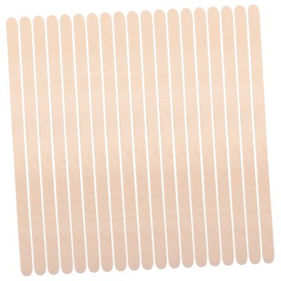 HAPINARY 100pcs Wooden Hair Removal Sticks Applicators for Shaving and Eyebrow Shaping