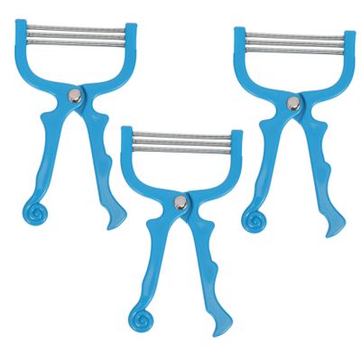 HONMEET 3pcs Manual Facial Hair Remover Epilator for Women Durable and Lightweight Spring Hair Removal Tool Safe Skin-Friendly Design for Travel and Quick Touch-ups Blue