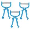 HONMEET 3pcs Manual Facial Hair Remover Epilator for Women Durable and Lightweight Spring Hair Removal Tool Safe Skin-Friendly Design for Travel and Quick Touch-ups Blue view 1