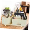 COSMEVIVI Makeup Organizer Storage Holder Rotatable Cosmetic Storage Box Large Capacity Transparent Design for Easy Access for Vanity Home Office and School Use view 2