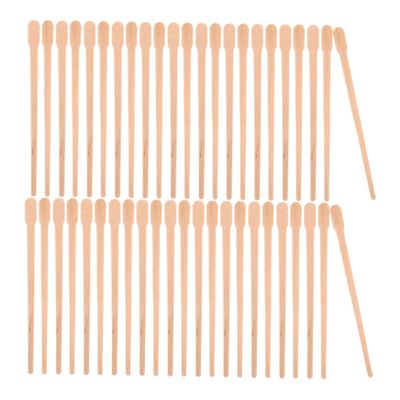 OSOLADY 100pcs Wooden Sticks for Body Hair Removal Smooth Applicators for Waxing Areas for Eyebrows Nose Practical and Portable Wands