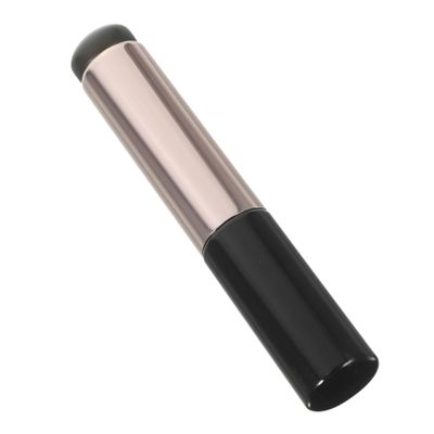 Outanaya 2pcs Silicone Lip Brush Portable Makeup Applicator for Lip Concealer Skin-friendly Design with Tube Protectors for Easy Storage