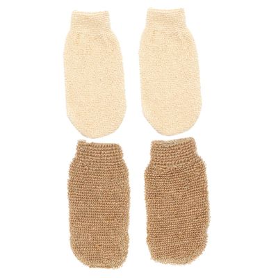 Baluue 4 Pack Bath Gloves Back Scrubbing Mitts Wash Gloves for Shower Bath Exfoliating Mitts for Body Exfoliation