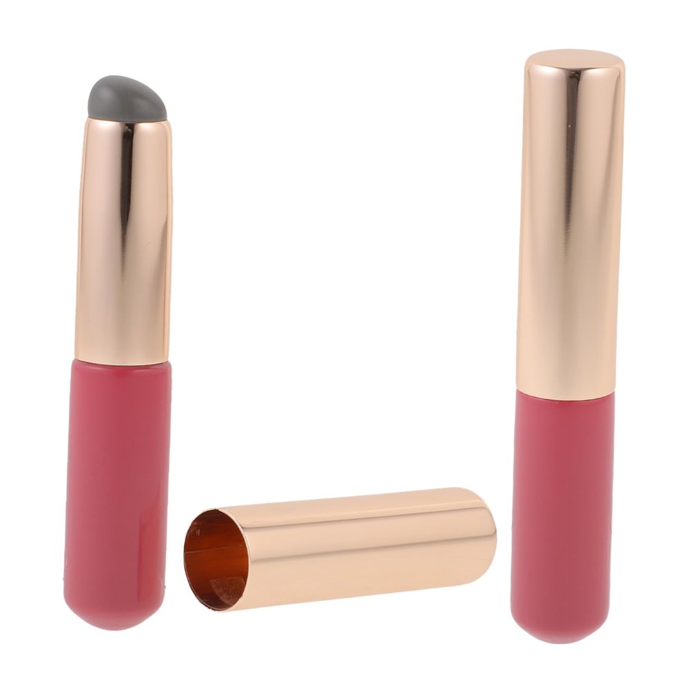 Baluue 2pcs Soft Silicone Lip Brush Lip Makeup Applicators for Mask Concealer Women Makeup Brush