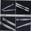 BIUDECO 3pcs Professional Craft Tweezers Stainless Steel Easy-grip for Stamp and False Eyelash view 3
