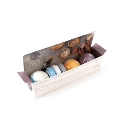 Cosset Bath Bomb - Anxious AF Gift Box Bubble Bath Bombs for Women - Anxiety Relief Set with Natural Ingredients - 6pcs