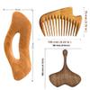 Custom Engraved Wooden Gua Sha Set for Face and Body Personalized Self-Care Gift Scalp Massager Anniversary Gift Unique Gift Personalized Gift for Wife Gua Sha Tools Set Scraping Massage Tool view 3