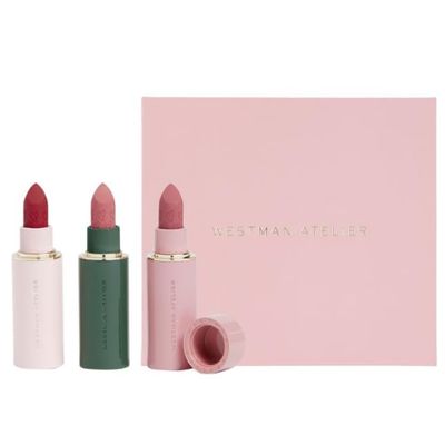 WESTMAN ATELIER Lip Suede Matte Lipstick Trio & Complimentary Sheet Masque