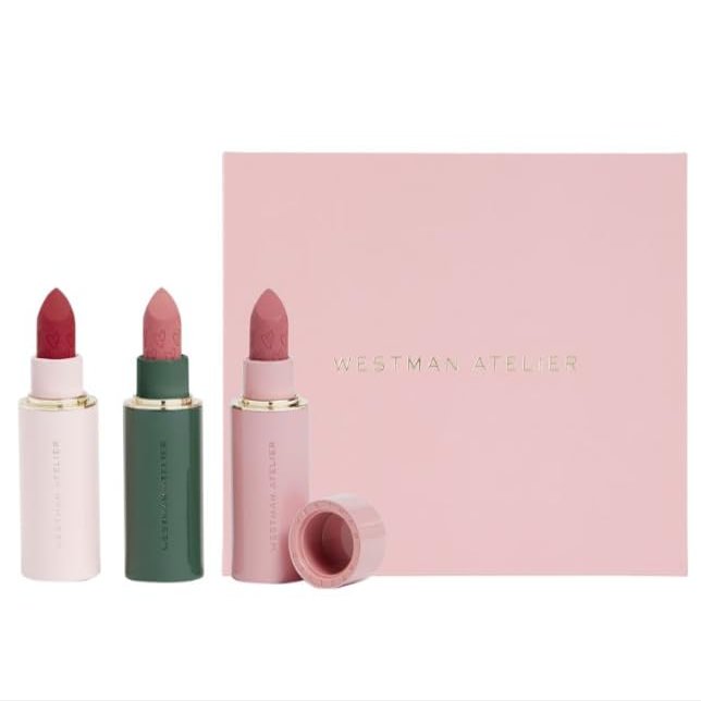WESTMAN ATELIER Lip Suede Matte Lipstick Trio & Complimentary Sheet Masque