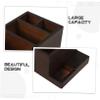 HAPINARY Nail Art Storage Organizer Wooden Manicure Tools Case for Easy Storage of Drill Bits Brushes and Accessories for Salon and Home Use view 2