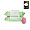 Equate Exfoliating Wet Cleansing Makeup Remover Facial Wipe, Twin Pack, 100 Count 1 Makeup Sponges and card gift Maker Explorador Private Label view 1