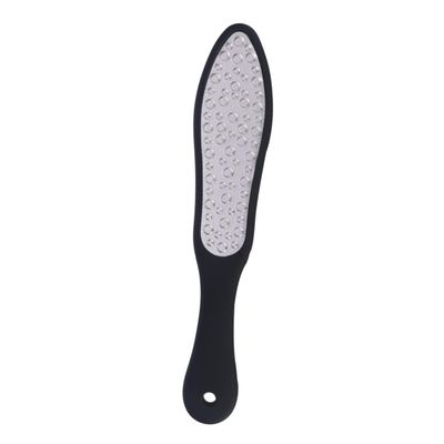 Beatifufu Professional Stainless Steel Foot File and Callus Remover Tool for Pedicure Design for Smoothing Cracked Heels and Corns Ergonomic Grip for Effortless Foot Care Black