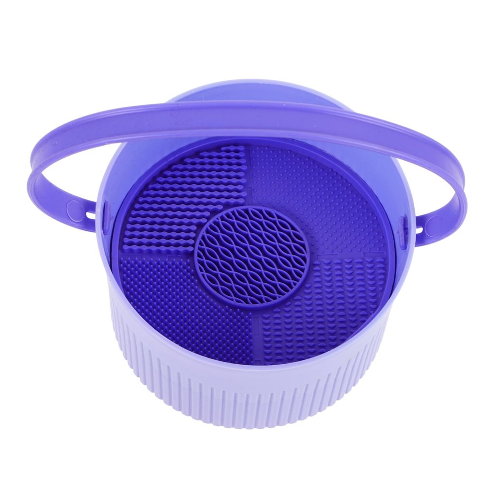Beatifufu Makeup Brush Cleaner Tool Silicone Bowl Compact and Portable Makeup Organizer for Easy Cleaning and Drying of Brushes and Sponges for Women The Go