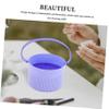 Beatifufu Makeup Brush Cleaner Tool Silicone Bowl Compact and Portable Makeup Organizer for Easy Cleaning and Drying of Brushes and Sponges for Women The Go view 4