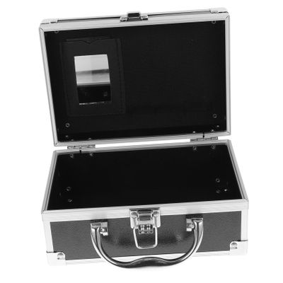 MERRYHAPY Aluminum Alloy Makeup Organizer Case Portable Travel Cosmetic Box for Artists and Stylists Lightweight Design for Tools and Accessories Storage