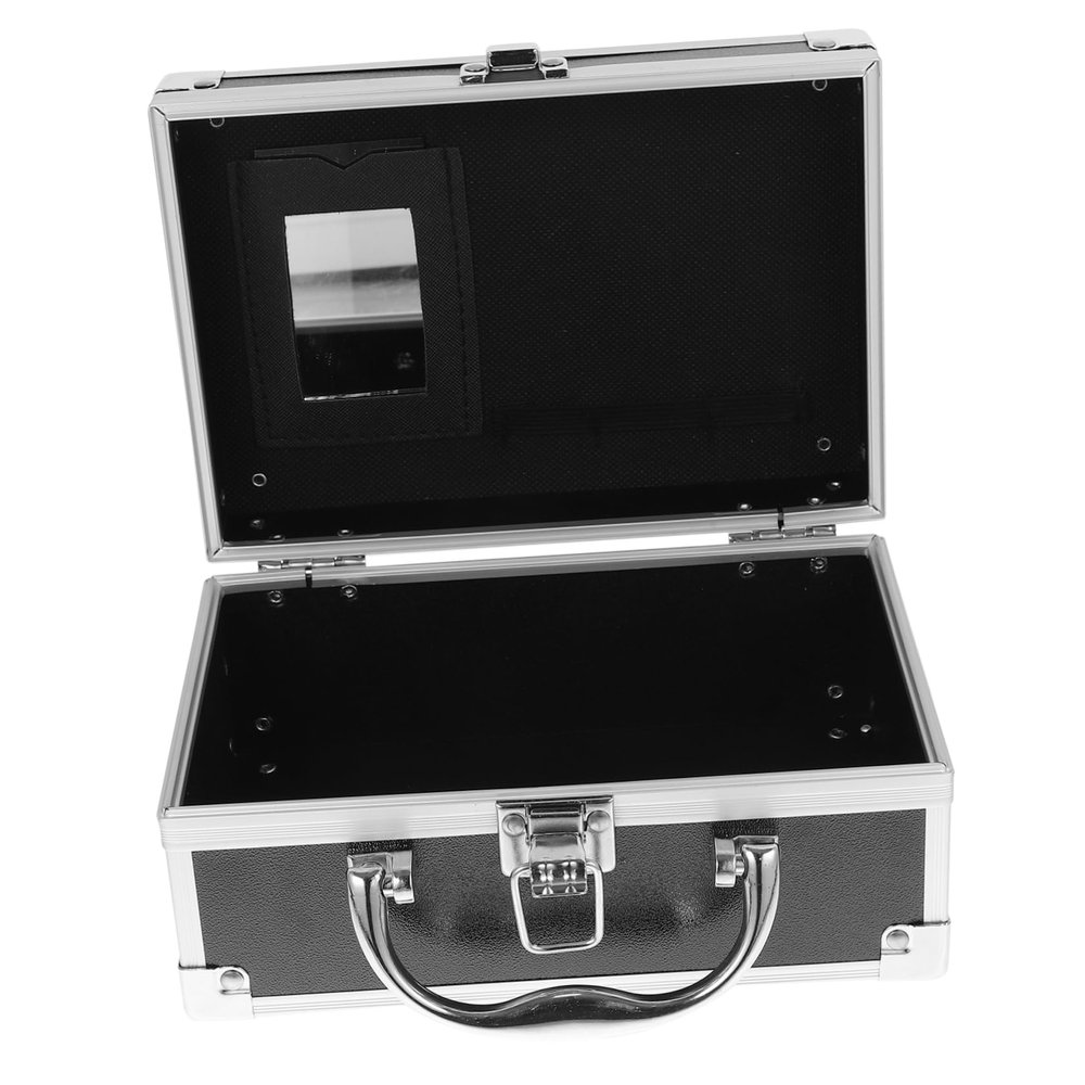 MERRYHAPY Aluminum Alloy Makeup Organizer Case Portable Travel Cosmetic Box for Artists and Stylists Lightweight Design for Tools and Accessories Storage