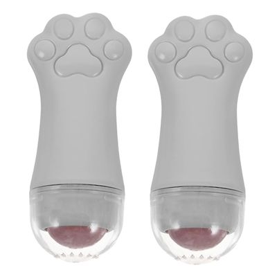 Didiseaon 2pcs Cat Paw Face Massage Rollers for Women Skincare Facial Massage Tools for under Eye Puffiness