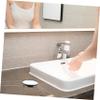 SOESFOUFU 1pc Convenient Girl Makeup Mirror Suction Cup Magnified Beauty Mirror Simple Design Quick Dry view 3