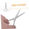 MERRYHAPY 4pcs Stainless Steel Tip Scissors for Eyebrow Nose Hair Beard and Grooming Compact Beauty Trimming Tools for -ups and view 4
