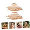 TOVINANNA 2pcs Leaf Shape Metal Hair Clips for Women Unique Style Hair Accessories Creative Headdress Ornament for Daily Use and Special Occasions view 2