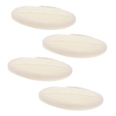 Gogogmee 4pieces Loofah Makeup Remover Pads Set Round Facial Wash for Gentle Exfoliation Suitable for All Skin Types for Cleansing and Makeup Removal