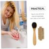 FOMIYES 2pcs Wooden Scrubbing Hand and Fingernail Brush Pig Bristles Dual-Sided Design for Cleaning Compact for Travel and Home Use view 4