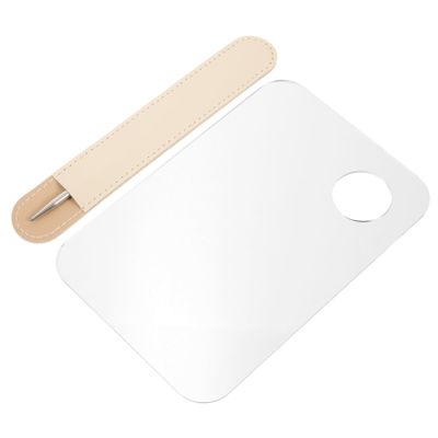 IWOWHERO Makeup Spatula Tool Set Stainless Steel Makeup Foundation Stirring Rod for Diy Nail Polish Foundation Mixing