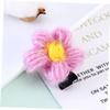 Baluue 12pcs Flower Design Boy Girl Hair Clips Cute Multi-color Accessories for Girls Birthday Headdress for All Hair Styles view 2