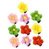 Baluue 12pcs Flower Design Boy Girl Hair Clips Cute Multi-color Accessories for Girls Birthday Headdress for All Hair Styles view 4