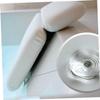Baluue Pu Bathing Pillow Cups for Neck and Support Soft Sponge Spa Tub Cushion for Relaxing Bath White Bath Pillow for Bathtub Use view 2