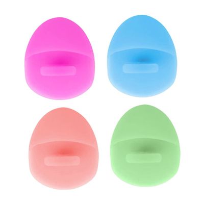 Baluue Silicone Facial Cleansing Brush 2pcs Cleaning Brush Face Deep Cleansing for Makeup Removal Facial Soft Bristles