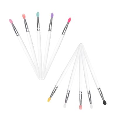 Baluue 10pcs Portable Eyeshadow and Lip Brush Premium Makeup Brushes for Women Lightweight and Travel-friendly Comfortable Application Transparent Handle for Daily Use