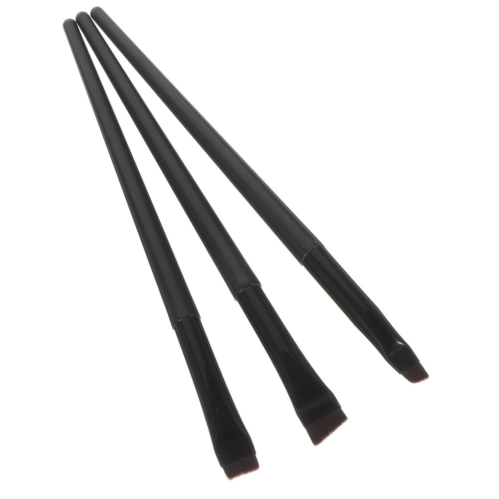 IWOWHERO 3pcs Angled Eyeliner Brush Dual-use Makeup Brushes for Precision Application Includes for Women Cosmetic Needs