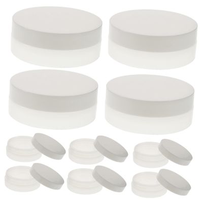 Baluue 10pcs Cosmetic Sample Containers Travel Cosmetic Jars Small Containers Lids for Lotion Moisturizer Cream