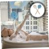 Baluue 2pcs Handle Bath Brush Shower Scrubber for Exfoliating Back Bathing Tools for Easy Cleaning and Comfort view 4