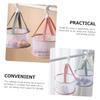 BUGUUYO 2pcs Makeup Puff Drying Basket Breathable Mesh Rack for Fast Drying Cosmetic Sponges and Brushes Mini Ventilated Organizer for Home and Travel Lotus Matcha Green view 2