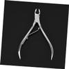 FRCOLOR 2pcs Stainless Steel Nail Care Clipper Scissors Plier Cuticle Remover for Dead Skin for Nail Artists view 2