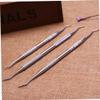FRCOLOR 2pcs Stainless Steel Nail Care Clipper Scissors Plier Cuticle Remover for Dead Skin for Nail Artists view 3