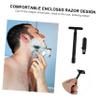 Gogogmee Women Shaving Tool Manual Beard Trimmer Facial Razor Safety Razor Blade Reusable Easy to Use for Travel view 4