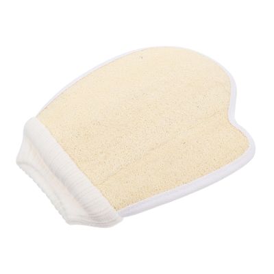 TOVINANNA Natural Loofah Exfoliating Gloves for Bath and Shower Body Scrubber Mitts with Rich Comfortable Texture for Deep Pore Cleaning and Skin Exfoliation