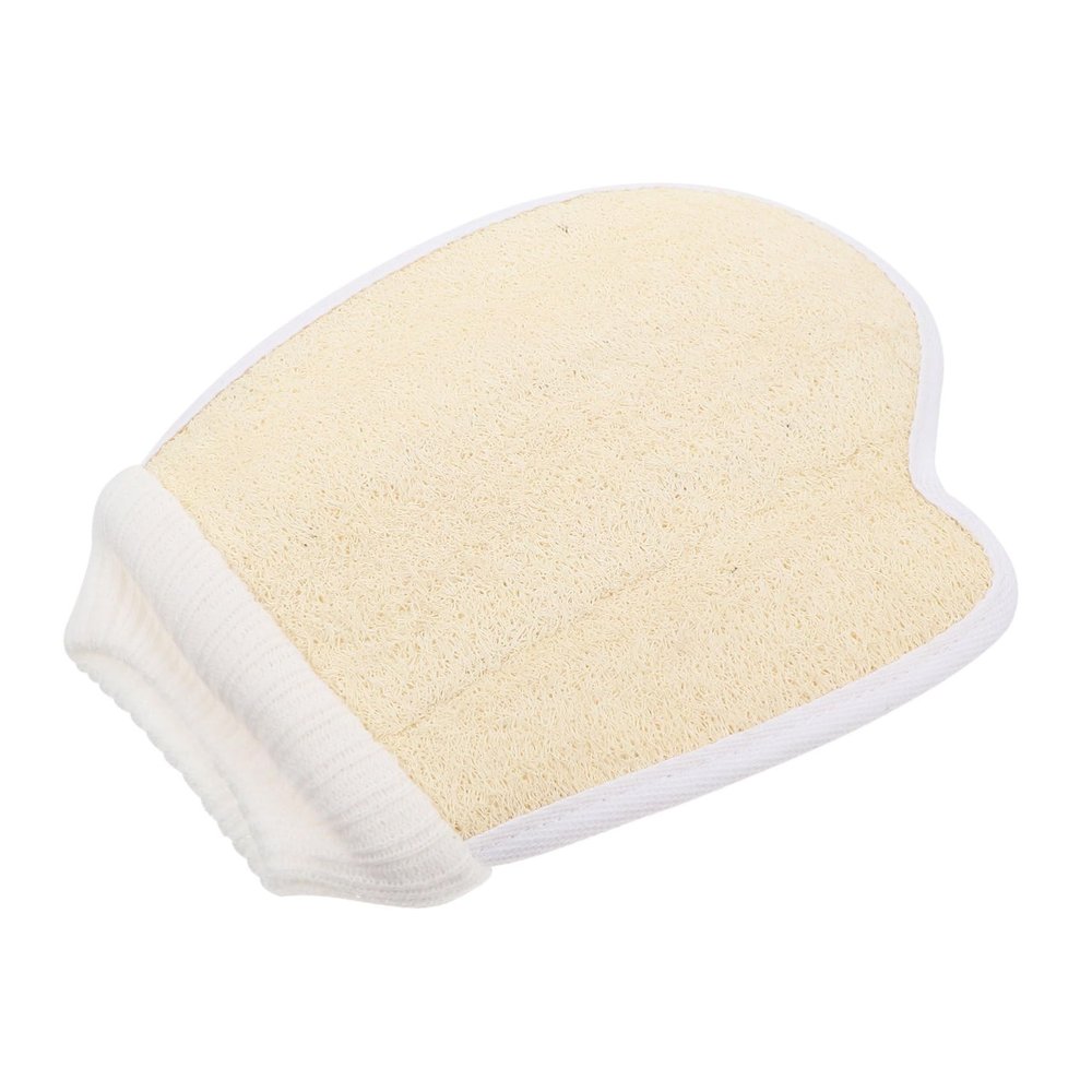 TOVINANNA Natural Loofah Exfoliating Gloves for Bath and Shower Body Scrubber Mitts with Rich Comfortable Texture for Deep Pore Cleaning and Skin Exfoliation