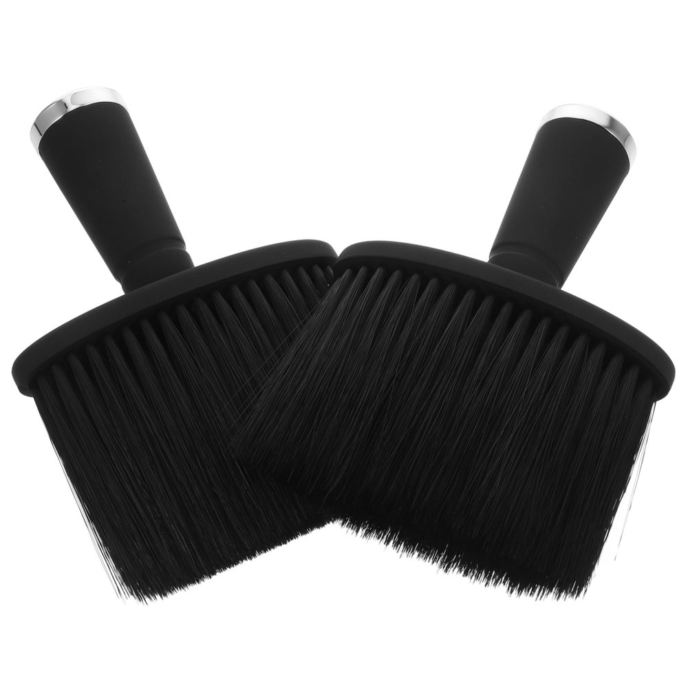 Beatifufu 2pcs Professional Barber Neck Duster Brush for Hair Removal Soft Hair Cleaning Tool for Home and Salon Use Easy to Clean