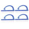 IWOWHERO 4pcs Nail Scrubber Brush for Fingernails and Toenails Multi-functional Nail Cleaning Tools Compact and Lightweight Design for Blue Color view 1