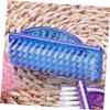 IWOWHERO 4pcs Nail Scrubber Brush for Fingernails and Toenails Multi-functional Nail Cleaning Tools Compact and Lightweight Design for Blue Color view 2