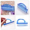 IWOWHERO 4pcs Nail Scrubber Brush for Fingernails and Toenails Multi-functional Nail Cleaning Tools Compact and Lightweight Design for Blue Color view 4