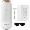 Aberlite Luxe - IPL Laser Hair Removal Device for Women & Men - Painless w/Sapphire Cooling, Double Pulse, Auto Scan, 4 Modes, 5 Intensity Levels - At Home Intense Pulsed Light (IPL) System (White) view 1