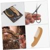 TOVINANNA Beard Care Tool Grooming Accessories with Beard Brush Scissors Comb Durable Materials for Men s Facial Hair Grooming and Care view 3