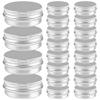20Pcs Lip Balm Containers 20ml Aluminum Jar Tin Reusable  Refillable Small Tins with Screw Caps Travel Sized Sample Containers for Cosmetic, Cream, Lip Balm Containers view 1